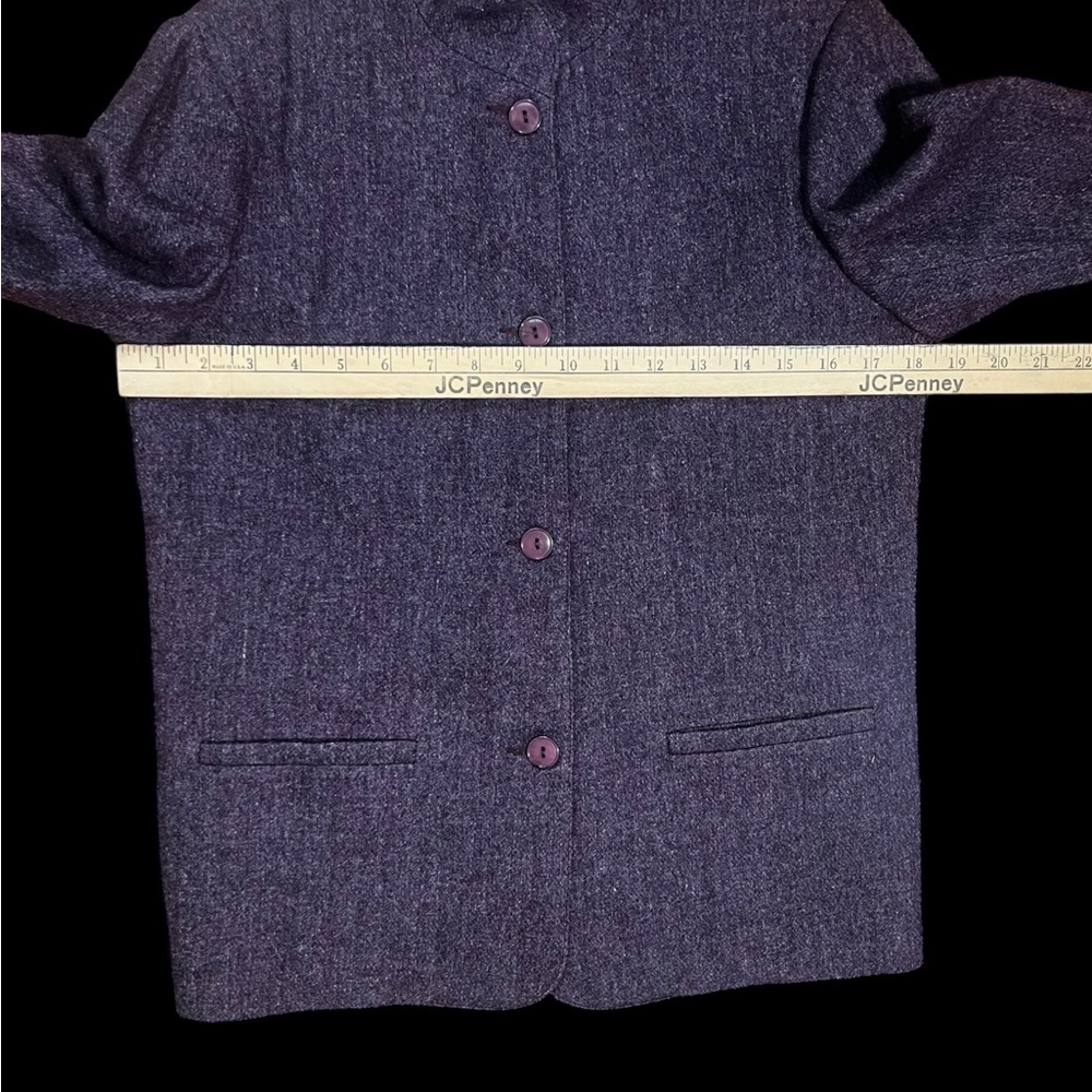 1990’s Classic Purple Wool Jacket - image 5